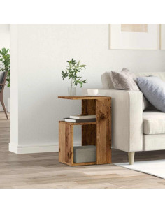 Tavolino da Salotto Legno Antico 36x30x56 cm Legno Multistrato 2