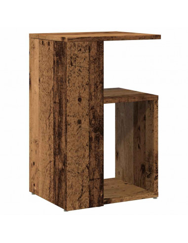 Tavolino da Salotto Legno Antico 36x30x56 cm Legno Multistrato