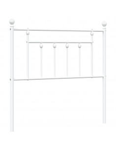 Testiera in Metallo Bianco 90 cm