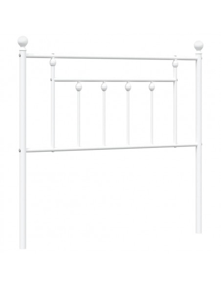 Testiera in Metallo Bianco 90 cm