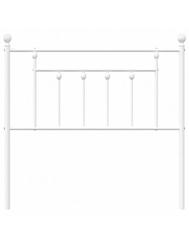 Testiera in Metallo Bianco 90 cm