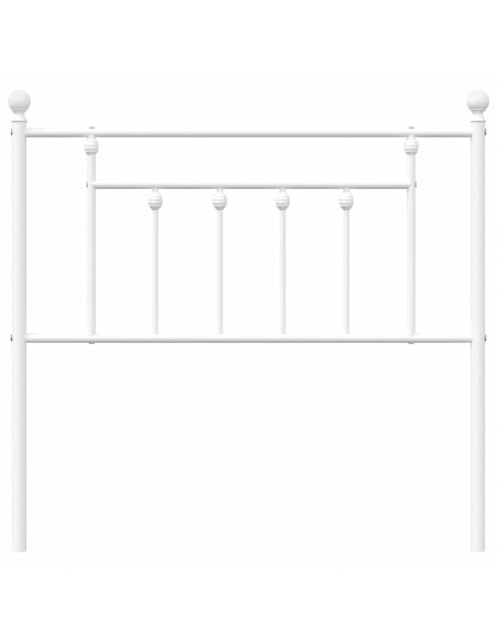 Testiera in Metallo Bianco 90 cm