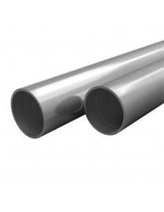 Tubi in Acciaio Inossidabile Rotondi 2 pz V2A 2m Ø70x1,8mm