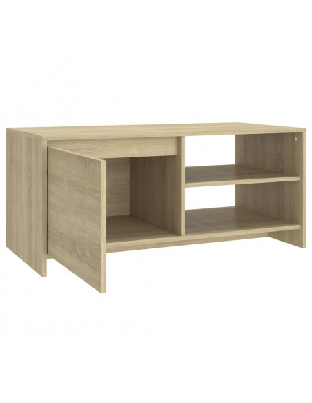 Tavolino da Salotto Rovere Sonoma 102x50x45cm Legno Multistrato