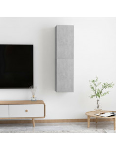 | Mobile TV da Muro | 2 pcs Grigio cemento 30.5 x 30 x 60 cm