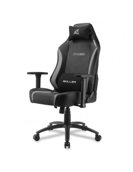 SHARKOON SEDIA GAMING SKILLER SGS20 IN PELLE SINTETICA SEDUTA E SCHIENALE IMBOTTITO NERO E GRIGIO