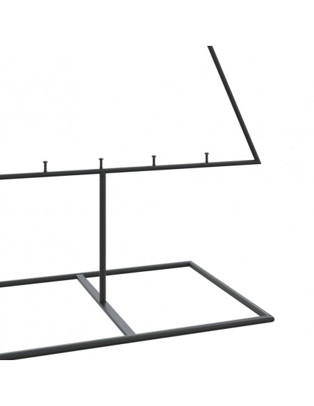 Albero di Natale Decorativo in Metallo Nero 180 cm