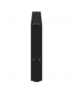 Gambe per Tavolino 2 pz Nero 30×70 cm in Acciaio