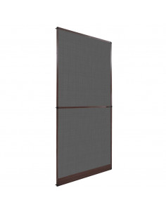 Zanzariera con Cardini per Porte Marrone 100 x 215 cm 2