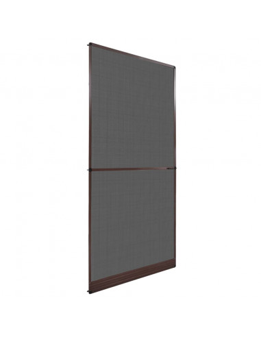 Zanzariera con Cardini per Porte Marrone 100 x 215 cm