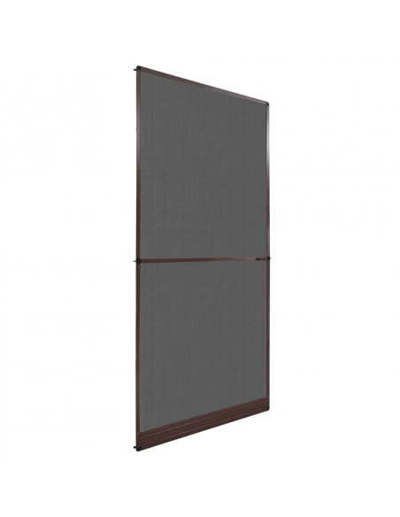 Zanzariera con Cardini per Porte Marrone 100 x 215 cm