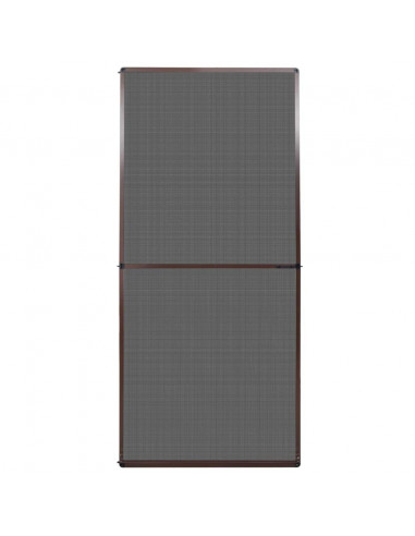 Zanzariera con Cardini per Porte Marrone 100 x 215 cm