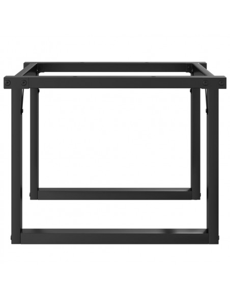 Telaio Gambe a O per Tavolino da Salotto 50x40x38 cm in Ghisa