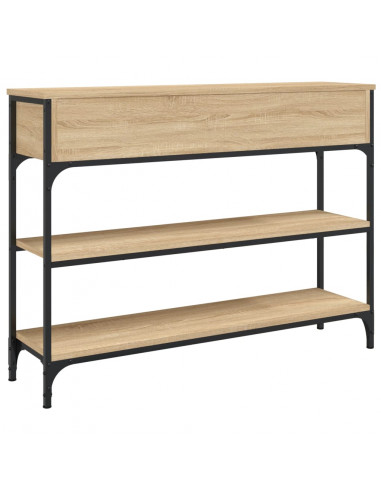 Tavolo Consolle Rovere Sonoma 100x25x75 cm in Legno Multistrato