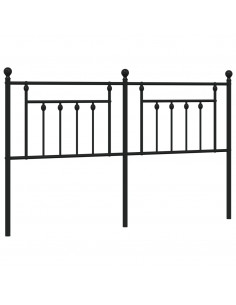 Testiera in Metallo Nero 180 cm 2