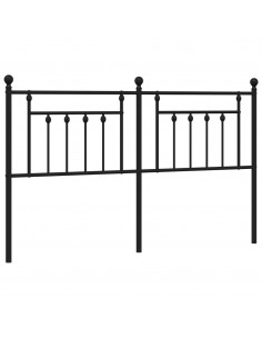 Testiera in Metallo Nero 160 cm 2