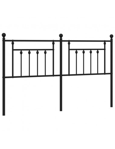 Testiera in Metallo Nero 160 cm