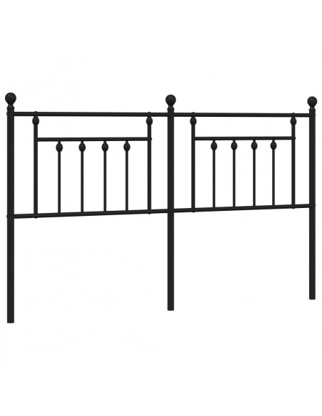 Testiera in Metallo Nero 160 cm