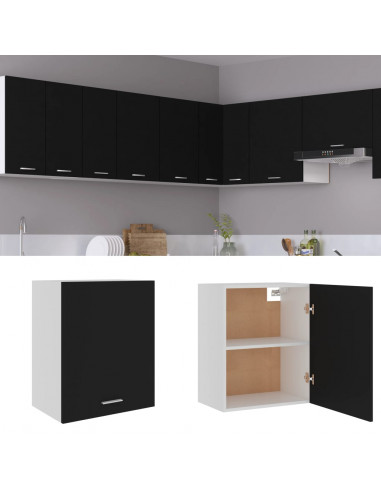 Mobile Pensile Nero 50x31x60 cm in Legno Multistrato