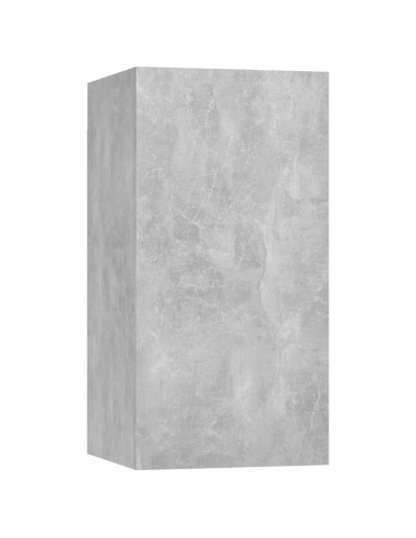 Set di Mobili Porta TV 6 pz Grigio Cemento in Legno Multistrato