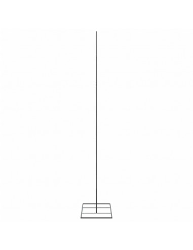 Albero di Natale Decorativo in Metallo Nero 180 cm