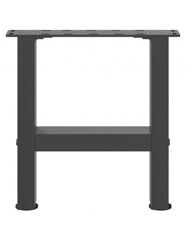 Gambe per Tavolino 2 pz Antracite 30×40 cm in Acciaio