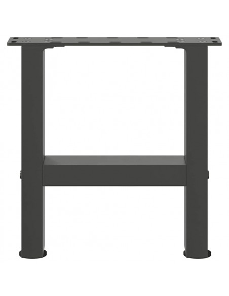 Gambe per Tavolino 2 pz Antracite 30×40 cm in Acciaio