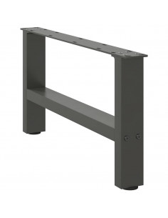 Gambe per Tavolino 2 pz Antracite 30×60 cm in Acciaio