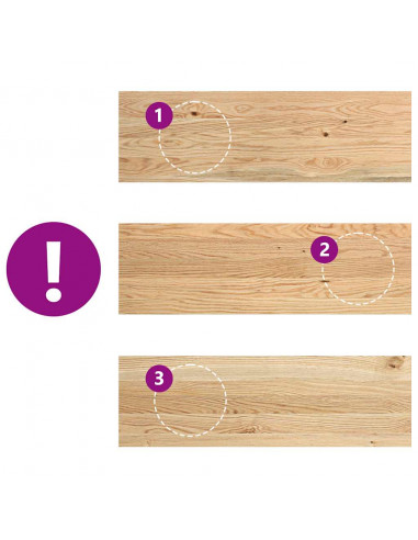 Gradini 12 pz 80x25x2 cm in Rovere Massello Non Trattato