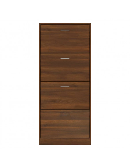 Scarpiera Rovere Marrone 63x24x147 cm in Legno Multistrato