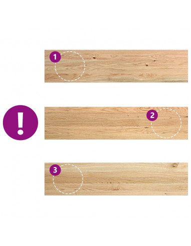 Gradini 12 pz 110x30x2 cm in Rovere Massello Non Trattato