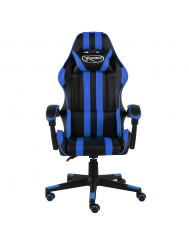 Sedia da Gaming Nero e Blu in Similpelle