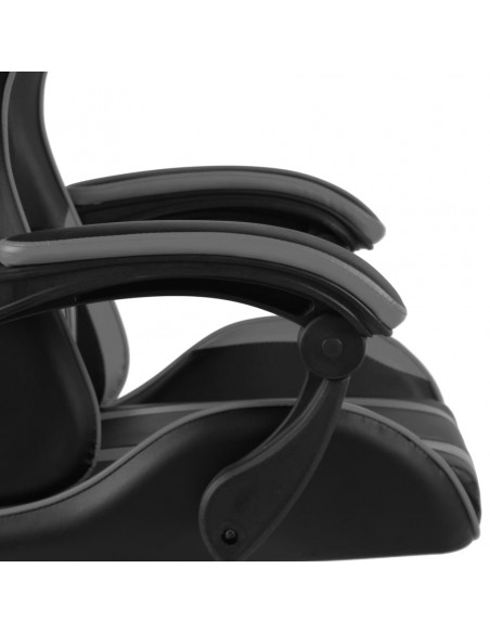Sedia da Gaming Nero e Grigio in Similpelle