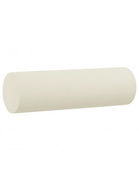 Set di Divani 3 pz con Cuscini Crema in Velluto