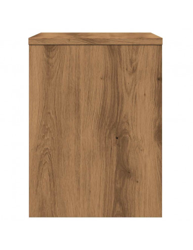 Comodini 2pz Rovere Artigianale 40x30x40 cm in Truciolato