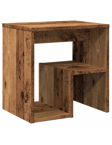 Comodini Legno Antico 2 pz 40x30x40 cm in Legno Multistrato