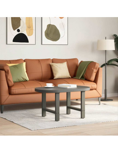 Gambe per Tavolino da Caffè Antracite 2 pz 50x(42-43) cm Acciaio