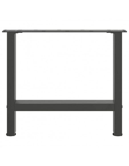 Gambe per Tavolino 2 pz Antracite 42×50 cm in Acciaio
