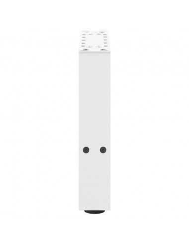 Gambe per Tavolino 2 pz Bianco 30×30 cm in Acciaio