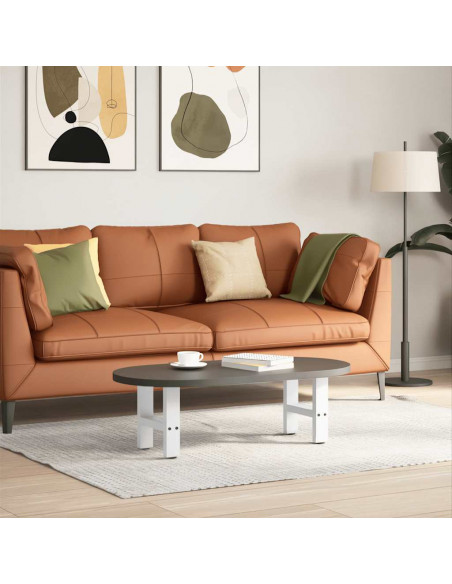 Gambe per Tavolino 2 pz Bianco 30×40 cm in Acciaio