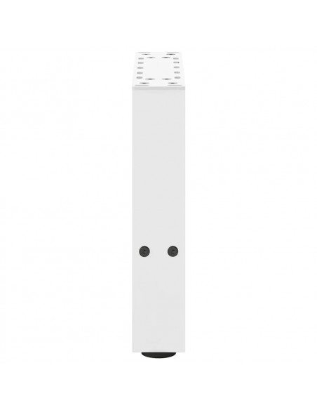 Gambe per Tavolino 2 pz Bianco 30×40 cm in Acciaio