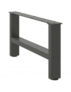Gambe per Tavolino 2 pz Antracite 30×70 cm in Acciaio