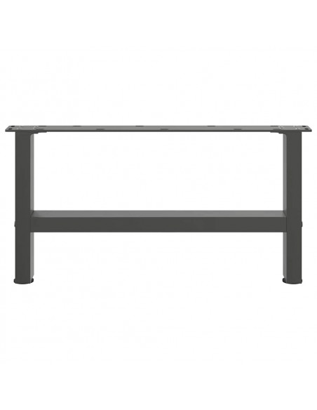 Gambe per Tavolino 2 pz Antracite 30×70 cm in Acciaio