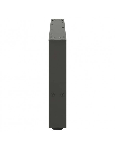 Gambe per Tavolino 2 pz Antracite 30×70 cm in Acciaio