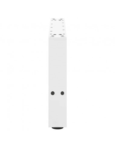 Gambe per Tavolino 2 pz Bianco 30×50 cm in Acciaio