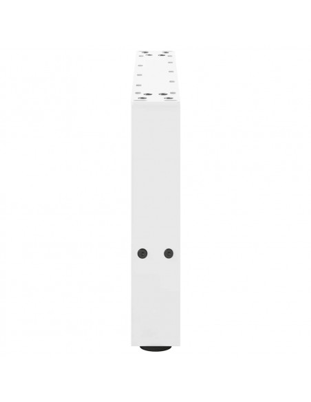 Gambe per Tavolino 2 pz Bianco 30×50 cm in Acciaio