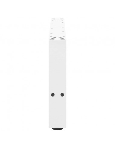 Gambe per Tavolino 2 pz Bianco 30×70 cm in Acciaio