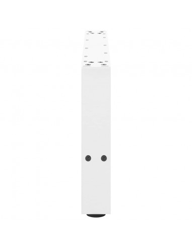 Gambe per Tavolino 2 pz Bianco 30×60 cm in Acciaio