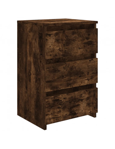 Comodini Rovere Fumo 2 pz 40x35x62,5 cm in Legno Multistrato