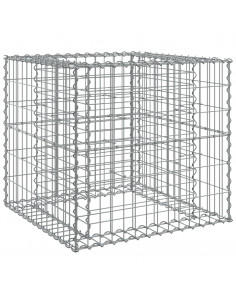 Cesto Gabbione Argento 70x70x65 cm Ferro Zincato